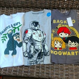 Bundle 3 shirt size 5 color grey and white NWT